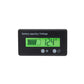 LCD battery capacity and voltage power display, green backlit icons and 12.4V reading