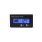 LCD battery capacity and voltage power display, blue backlit icons and 12.4V reading