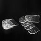 Clear adhesive silicone heel pads with textured grip dots, multiple pieces