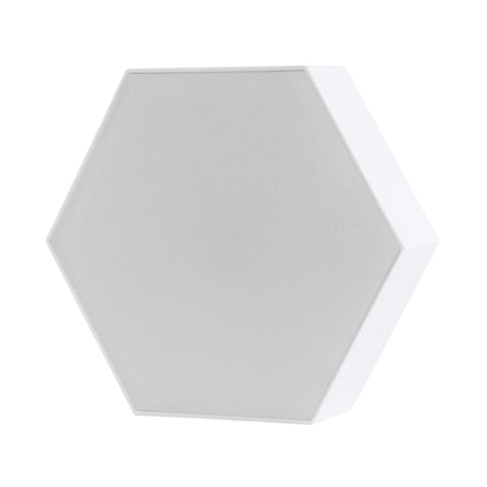 Hexagon honeycomb LED night light, matte white front face