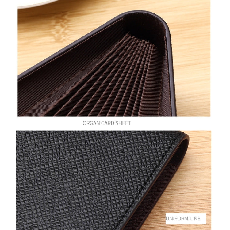 Card sleeve close-up showing textured exterior and ribbed interior card slots
