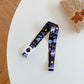 Kids beverage bottle lanyard strap, dark blue with space and star pattern