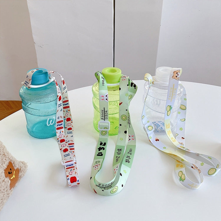 Kids beverage bottle lanyard straps worn on bottles, colorful mixed prints set