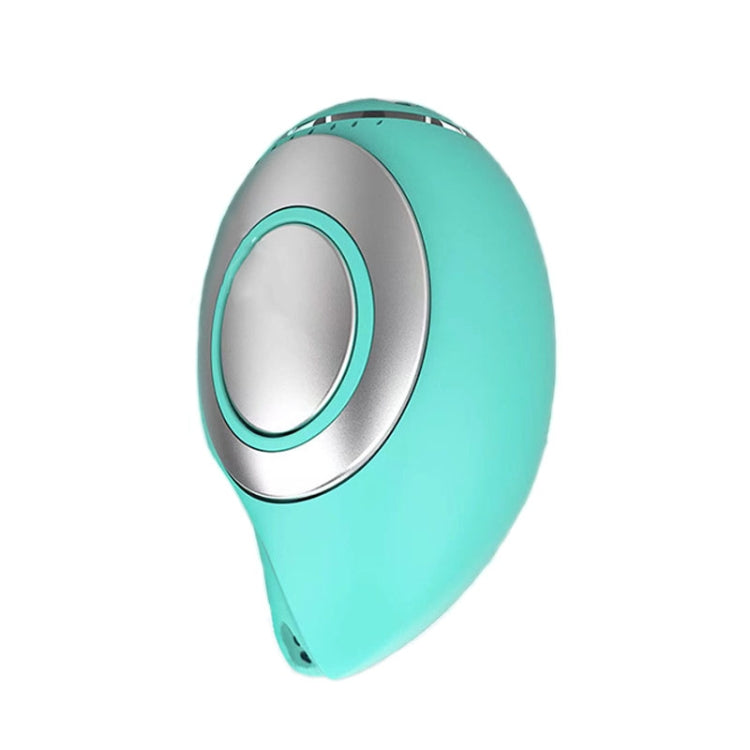 Green microcurrent sleep aid massage device with circular electrode opening