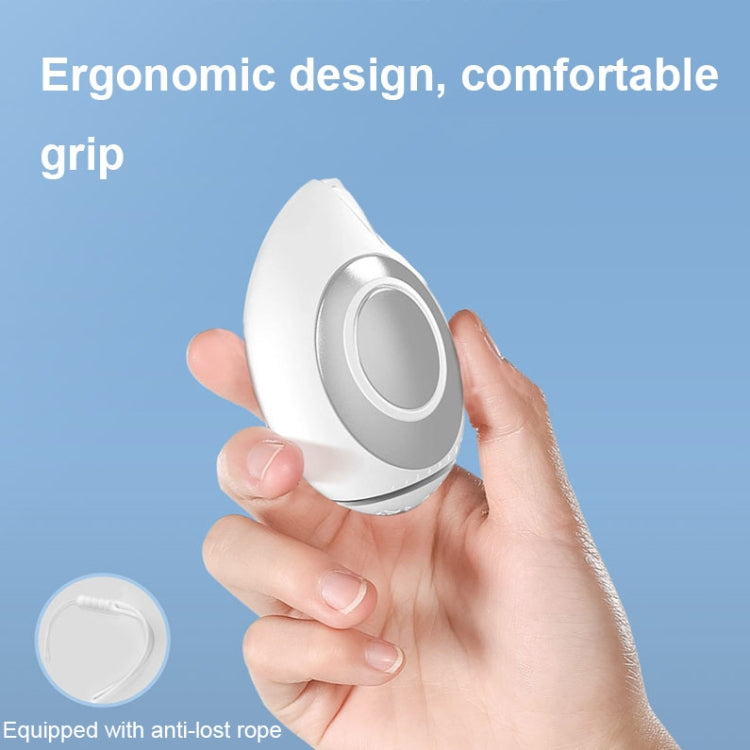 White microcurrent sleep aid massage device with circular electrode head