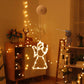 LED hanging angel figure decoration with warm white light