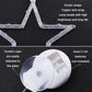 Hanging LED sucker light with white suction cup base and acrylic light shape
