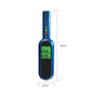 Blue breath alcohol tester body with digital display and size indicators