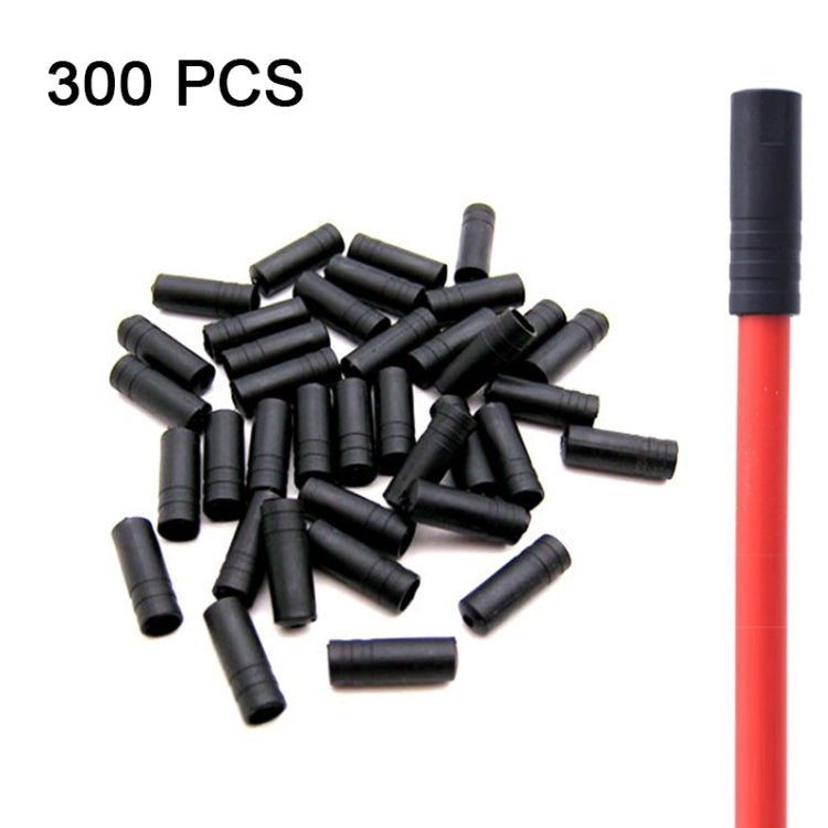 Bulk set of 300 black plastic cable caps for mountain bike brake/shift housings