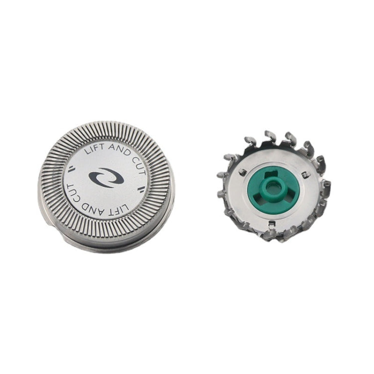 Double-layer cutter head knife net: circular blade disc and separate cutter head piece