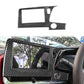 Carbon-fiber central control screen frame sticker installed on dashboard