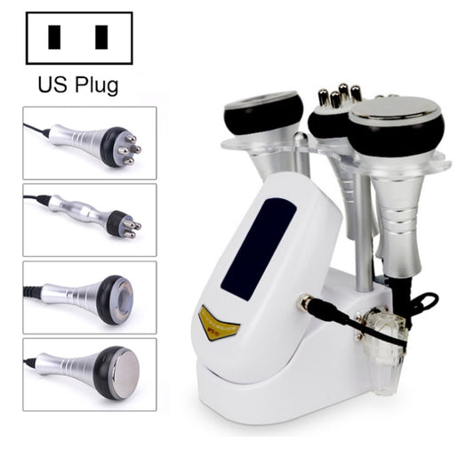 Ultrasonic RF beauty device with US plug and included treatment heads