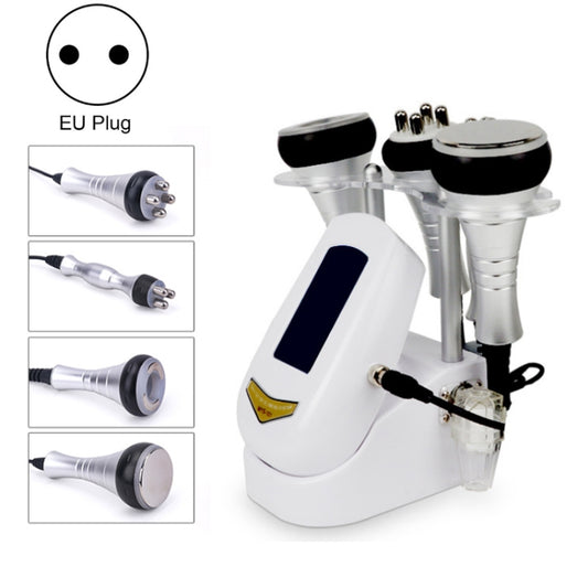 Ultrasonic RF beauty device with EU plug and included treatment heads