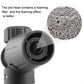 Foam spray pot head with foaming filter element and black outlet