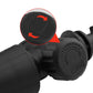 Foam spray pot black connector with textured grip and FOAM label