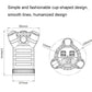 Cup-shaped 4-port USB car charger diagram with dimensions and port layout