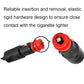 Two red-tipped cigarette-lighter plugs with spring contacts for secure insertion