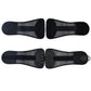 Pair of black lumbar support wraps with mesh straps and adjustable hook-and-loop tabs