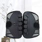 Black lumbar support belt with multiple round disc pads and mesh backing