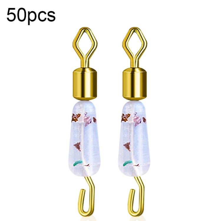 Eight-shaped ring connector set with white floral silicone sheath and gold metal ends
