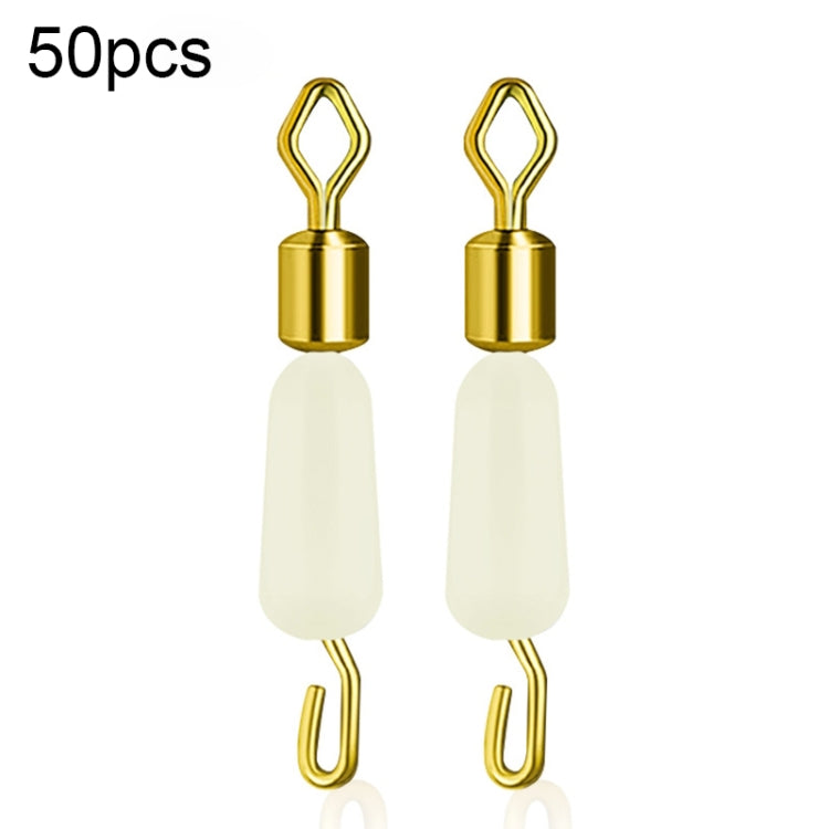 Eight-shaped ring connector set with cream silicone sheath and gold metal ends