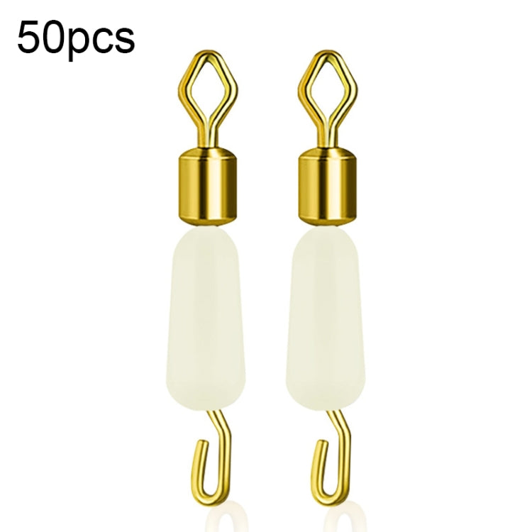Silicone eight-shaped ring connector set with gold ends and off-white silicone body beads