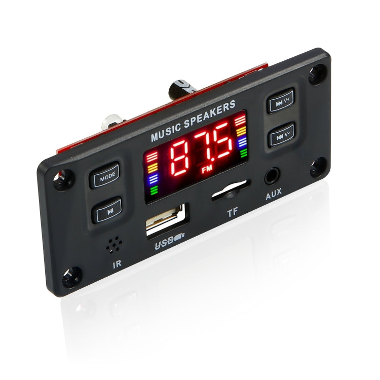Bluetooth music decoder board with LED display, USB and TF slots, AUX jack