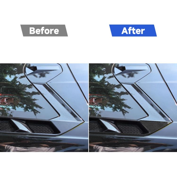 Installed carbon-fiber style vent trim stickers on front grille vent openings