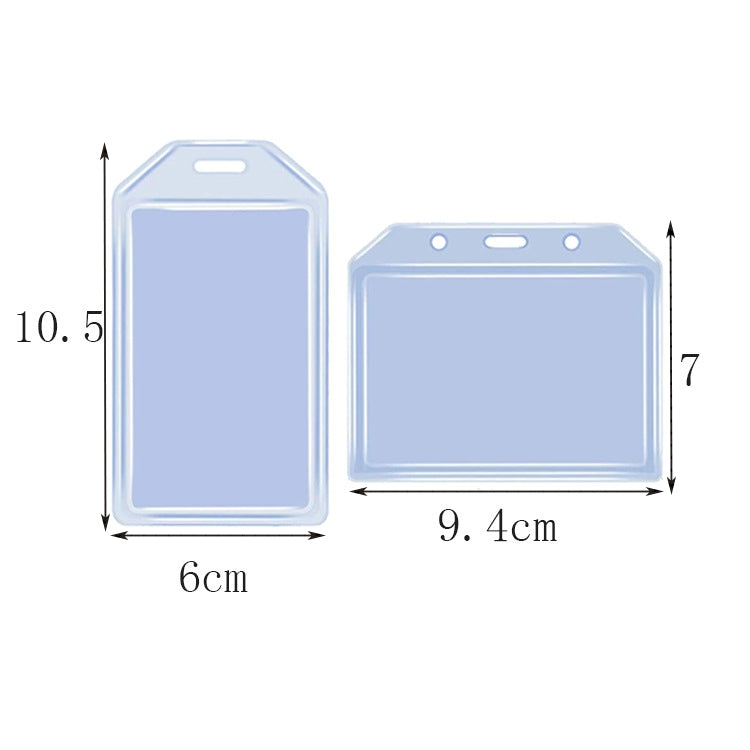 Retractable waterproof card case keychain dimensions: blue sleeve, 6cm wide