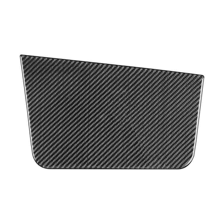 Carbon-fiber-look passenger panel sticker, dark gray woven pattern