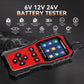 KONNWEI KW341 6V/12V/24V battery tester with colorful screen and cable leads