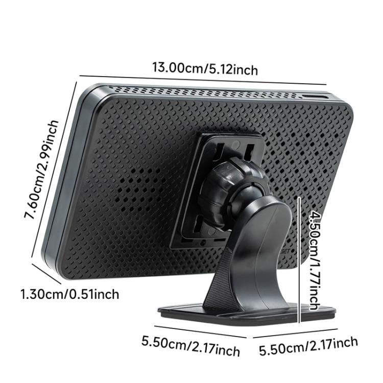 Portable MP5 projection screen receiver with textured back and adjustable tabletop stand