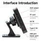 Portable MP5 projection screen receiver with side ports: AUX, TF card, AV input, USB, Type-C