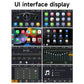 Portable MP5 projection screen receiver with multi-app home interface and widgets
