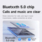 Bluetooth wireless screen projection receiver for clear calls and music playback