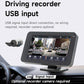 Car dashboard MP5 screen receiver with recorder camera view and USB input icon