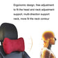 Car headrest neck pillow showing curved support shape for head and neck