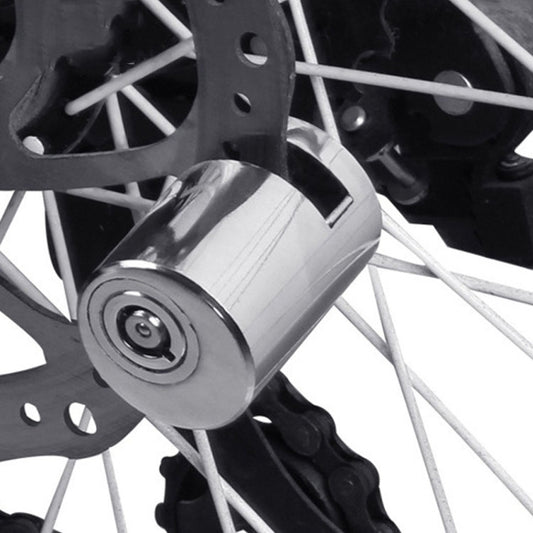 Bicycle disc brake lock with key cylinder and circular locking head
