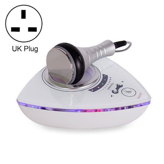 40K cavitation fat burner machine with UK plug, white base and black treatment head
