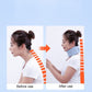 Light blue neck brace ring worn around the neck, angled side view
