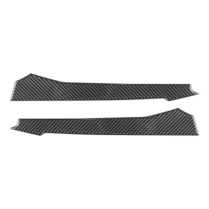 Front vent sticker set, carbon-fiber patterned two-piece pair