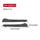 Carbon-fiber front vent sticker set, two pieces, long vent trims