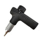 Black bike torque wrench with knurled grip handle and metal bit tip