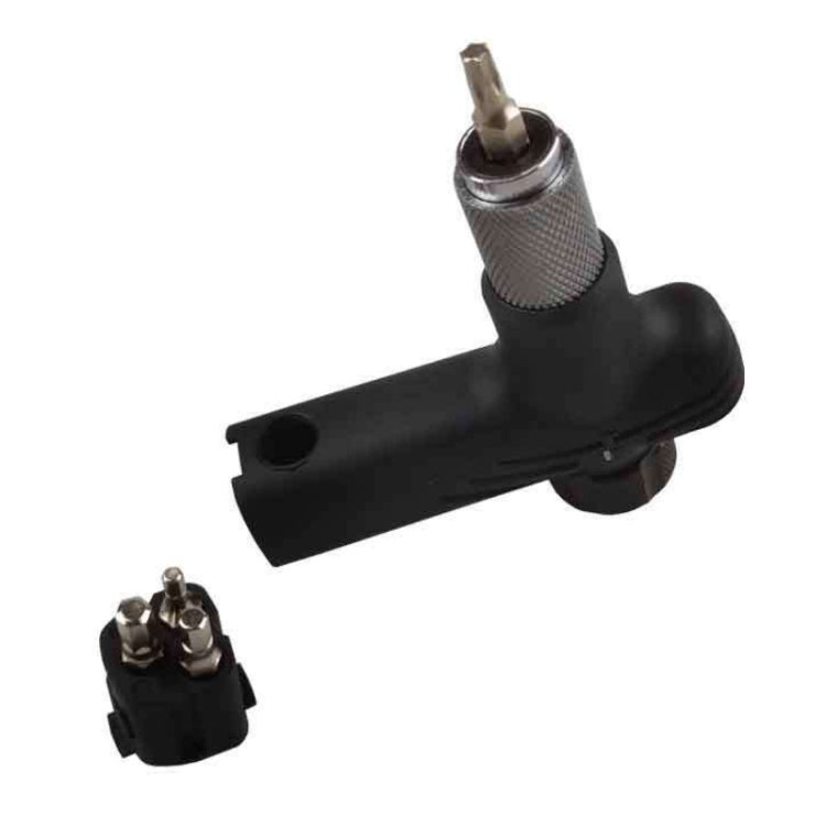 Bike torque wrench tool with hex bit holder and included driver bits
