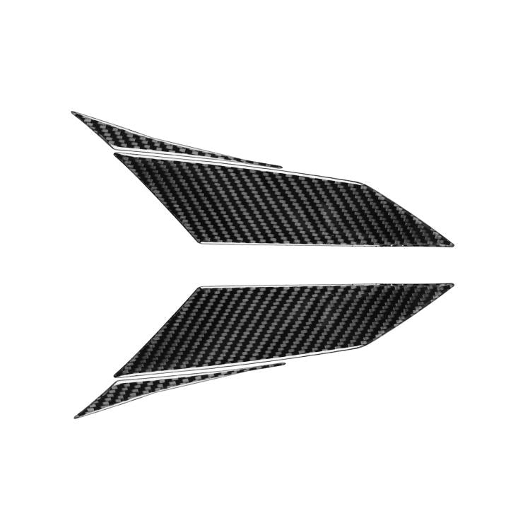 Carbon-fiber taillight corner stickers: two triangular pieces, 4pc set for Corvette C8