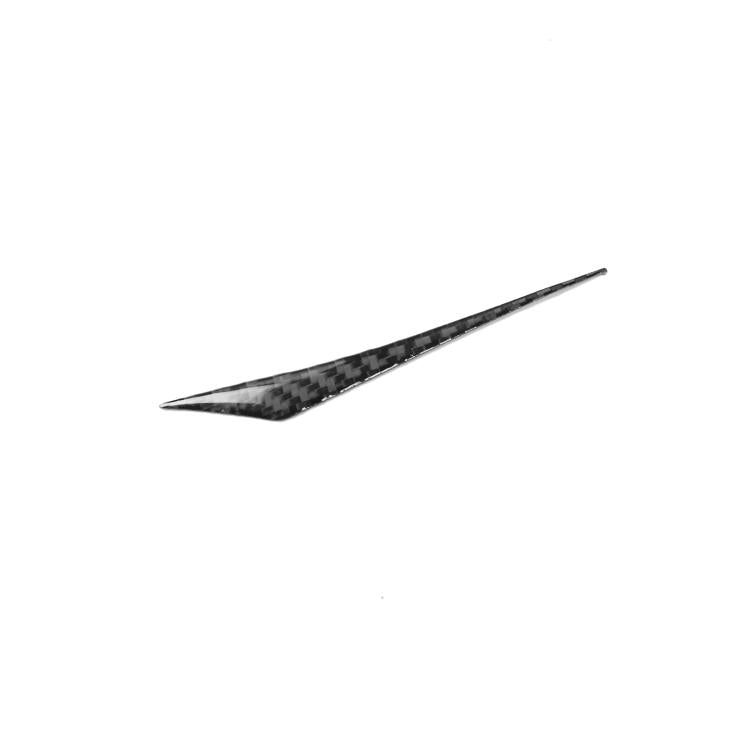 Carbon-fiber taillight accent sticker, long narrow triangular strip