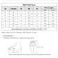 Men's size chart table with US, CN/EUR, UK, BR, AU and foot length in inches