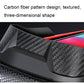 Black hard-shell bike phone bag with textured carbon-fiber style front panels and curved lid