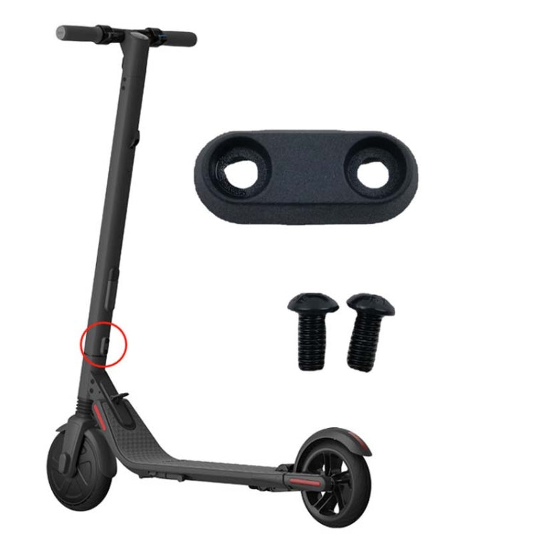 Black front fork fixed block with screws for electric scooter