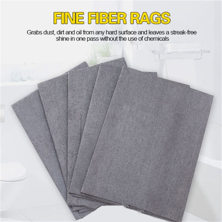 Grey microfiber cleaning cloth rags, multiple square pieces